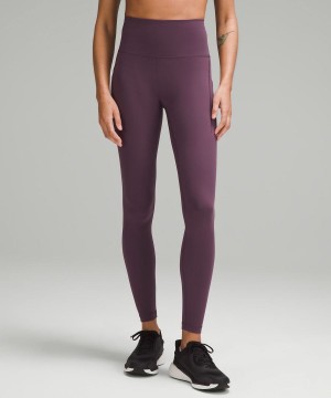 Leggins Lululemon Wunder Train High-Rise with Pockets 28" Mujer Moradas Chile | 124RZPVOM