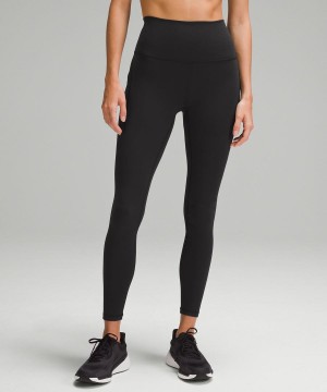 Leggins Lululemon Wunder Train High-Rise with Pockets 28" Mujer Negras Chile | 485YRWJVD