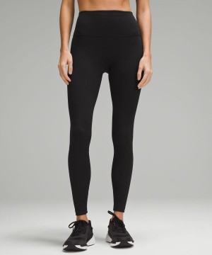 Leggins Lululemon Wunder Train High-Rise Acanalado 28" Mujer Negras Chile | 428WVMCBI