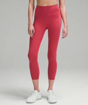 Leggins Lululemon Wunder Train High-Rise Crop 23" Mujer Rosas Chile | 849ZOFLWK