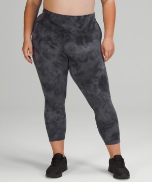 Leggins Lululemon Wunder Train High-Rise Crop 23" Mujer Gris Gris Oscuro Chile | 965ELZOPF