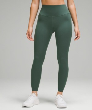 Leggins Lululemon Wunder Train High-Rise 25" Mujer Verde Oscuro Chile | 369RBDNIK