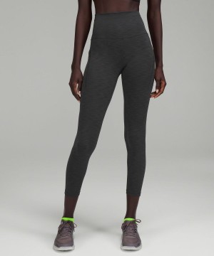 Leggins Lululemon Wunder Train High-Rise with Pockets 25" Mujer Gris Oscuro Chile | 217ITOSMR