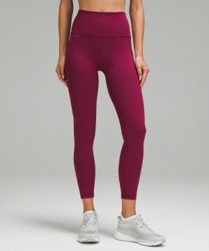 Leggins Lululemon Wunder Train High-Rise with Pockets 25" Mujer Burdeos Chile | 938SJOCBW