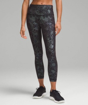 Leggins Lululemon Wunder Under High-Rise 25" Shine Mujer Negras Chile | 285YBOITR