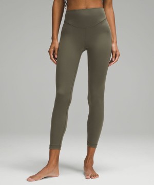 Leggins Lululemon Wunder Under SmoothCover High-Rise 25" Mujer Verde Chile | 678HNTMRC