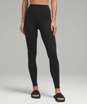 Leggins Lululemon Wunder Under SmoothCover High-Rise 28" Mujer Negras Chile | 413TBDXRQ