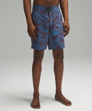 Mallas de Natación Lululemon Current State Board Corta 9" Hombre Azules Marrones Chile | 074OBEXMZ