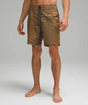 Mallas de Natación Lululemon Current State Board Corta 9" Hombre Beige Turquesa Chile | 046BPICLH