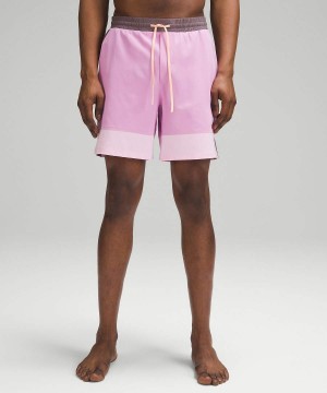Mallas de Natación Lululemon Pool 7" Paneled Hombre Moradas Chile | 891LAHSFT