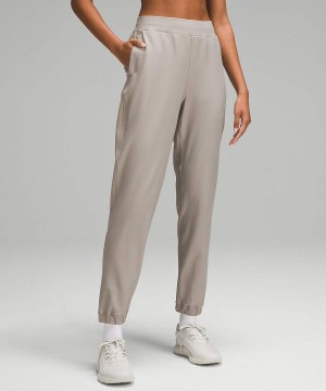 Pantalon Jogger Lululemon Adapted State High-Rise Fleece Full Length Mujer Gris Chile | 218QJLUOD