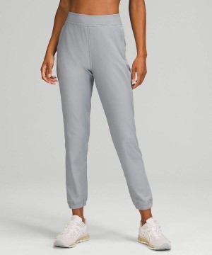 Pantalon Jogger Lululemon Adapted State High-Rise Fleece Full Length Mujer Gris Chile | 617NIFKZG