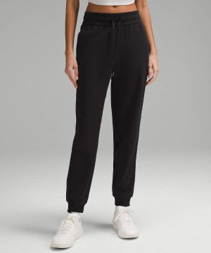 Pantalon Jogger Lululemon Scuba High-Rise French Terry Mujer Negras Chile | 075YZMXPT