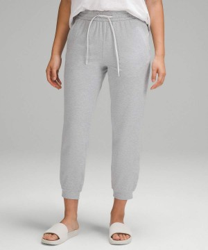 Pantalon Jogger Lululemon Soft Jersey Classic-Fit Mid-Rise Mujer Gris Claro Chile | 398STGZOX