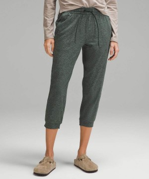Pantalon Jogger Lululemon Soft Jersey Classic-Fit Mid-Rise Cropped Mujer Verde Chile | 096UXNLQY