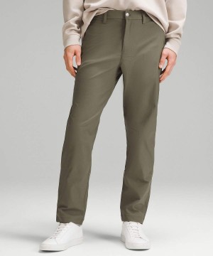 Pantalon Lululemon ABC Classic-Fit 30"L Smooth Twill Hombre Verde Oscuro Chile | 347DTMGWC