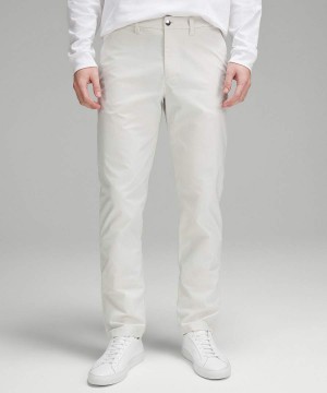 Pantalon Lululemon ABC Classic-Fit 34"L Smooth Twill Hombre Beige Chile | 013MNUOAB