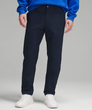 Pantalon Lululemon ABC Classic-Fit 34"L Stretch Algodon VersaTwill Hombre Azul Marino Chile | 340EWIUMO