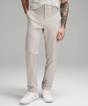 Pantalon Lululemon ABC Classic-Fit 34"L Warpstreme Hombre Beige Chile | 952XROCWE