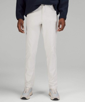 Pantalon Lululemon ABC Classic-Fit 5 Pocket 34"L Warpstreme Hombre Beige Chile | 503RIBXEH