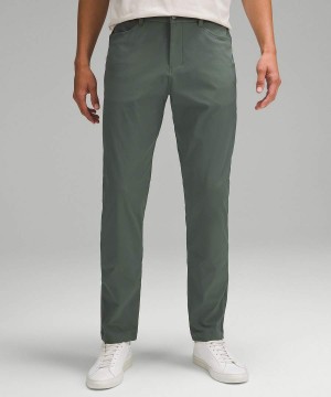 Pantalon Lululemon ABC Classic-Fit 5 Pocket 30"L Warpstreme Hombre Verde Oscuro Chile | 907SIADRY