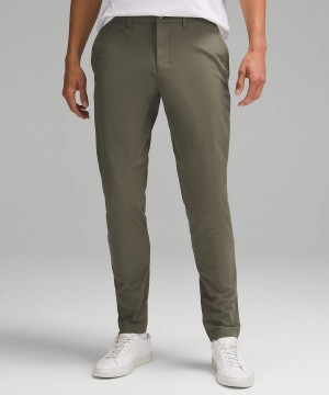 Pantalon Lululemon ABC Slim-Fit 32"L Warpstreme Hombre Verde Oscuro Chile | 821IBDOKF