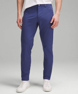 Pantalon Lululemon ABC Slim-Fit 5 Pocket 37"L Warpstreme Hombre Azules Chile | 618MBPXJQ