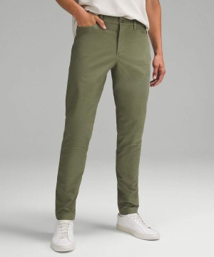 Pantalon Lululemon ABC Slim-Fit 5 Pocket 32"L Utilitech Hombre Verde Claro Chile | 401FLCDJS