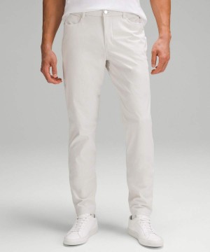 Pantalon Lululemon ABC Slim-Fit 5 Pocket 32"L Warpstreme Hombre Beige Chile | 568QTEWPN