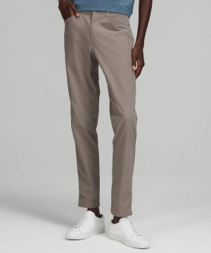 Pantalon Lululemon ABC Slim-Fit 5 Pocket 28"L Warpstreme Hombre Gris Verde Oliva Chile | 487FHDPSI