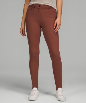Pantalon Lululemon City Sleek Slim-Fit 5 Pocket High-Rise Mujer Cobra Cobra Chile | 429GPVDKJ