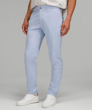 Pantalon Lululemon Commission Slim-Fit 32" WovenAir Hombre Azules Beige Chile | 094FGUXMQ