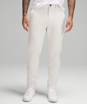 Pantalon Lululemon Slim-Tapered Heavy Twill Hombre Beige Chile | 861PCZTYK