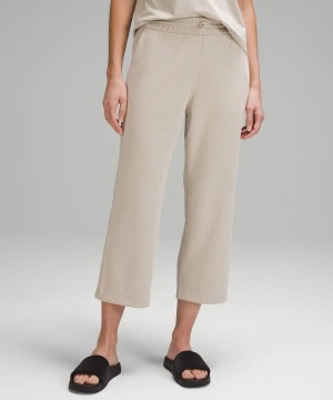 Pantalon Lululemon Softstreme High-Rise Directo-Leg Cropped Mujer Beige Chile | 872QFACUW