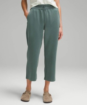Pantalon Lululemon Softstreme High-Rise Directo-Leg Cropped Mujer Verde Oscuro Chile | 729BMKNCW