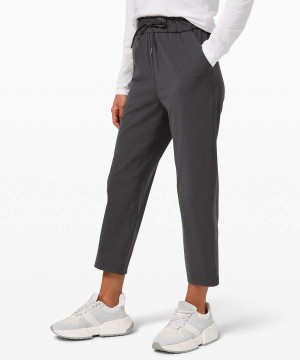 Pantalon Lululemon Stretch High-Rise Cropped 23" Mujer Azul Marino Chile | 802JZPDBW