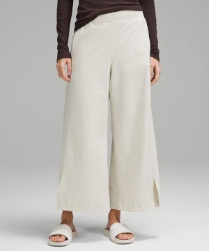 Pantalon Lululemon Stretch Woven High-Rise Anchos-Leg Cropped Mujer Beige Chile | 346VGSELB