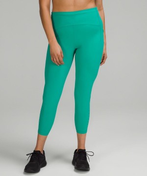 Pantalon Lululemon Swift Speed High-Rise Crop 23" Mujer Verde Chile | 640TIQPFN