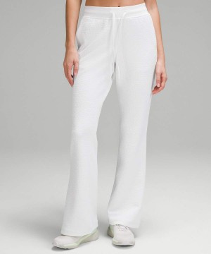 Pantalon Lululemon Textured High-Rise Flared Pista 32" Mujer Blancas Chile | 192YSTFDQ