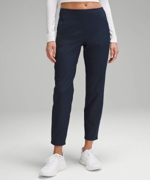 Pantalon Lululemon Warpstreme Multi-Pocket Mid-Rise 28" Golf Mujer Azul Marino Chile | 957NPXVRU