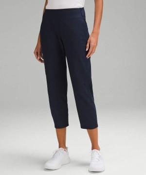 Pantalon Lululemon Warpstreme Multi-Pocket Mid-Rise Cropped 24" Golf Mujer Azul Marino Chile | 837HAFGUJ