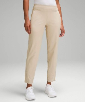 Pantalon Lululemon Warpstreme Multi-Pocket Mid-Rise 28" Golf Mujer Kaki Chile | 831EFKQIG