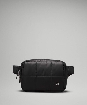 Riñonera Lululemon Acolchado Grid Hand Warmer 1.5L Mujer Negras Chile | 508RCFPNE