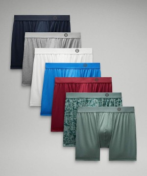 Ropa Interior Lululemon Always In Motion Boxer 5" 7 Pack Hombre Azul Marino Gris Azules Turquesa Chile | 946RHXLTM
