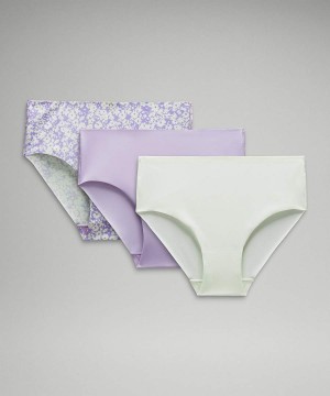Ropa Interior Lululemon InvisiWear High-Rise Bikini 3 Pack Mujer Azules Claro Chile | 173LNPHBC