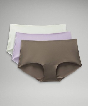 Ropa Interior Lululemon InvisiWear Mid-Rise Boyshort 3 Pack Mujer Negras Chile | 419FXKMIS