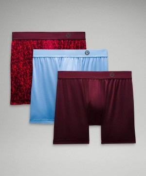 Ropa Interior Lululemon Lunar New Year Always In Motion Boxer 5" 3 Pack Hombre Azules Rojas Oscuro Chile | 910XDOQSH