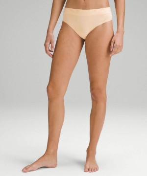 Ropa Interior Lululemon UnderEase High-Rise Tanga Mujer Beige Chile | 581AUWQXP