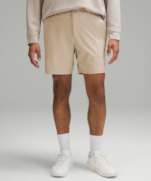 Short Lululemon ABC Classic-Fit 7" Warpstreme Hombre Kaki Chile | 463TKQHCR
