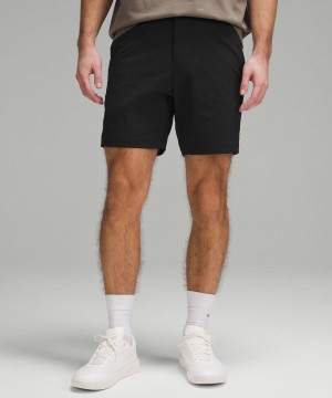 Short Lululemon ABC Classic-Fit 7" WovenAir Hombre Negras Chile | 165FPRKGL